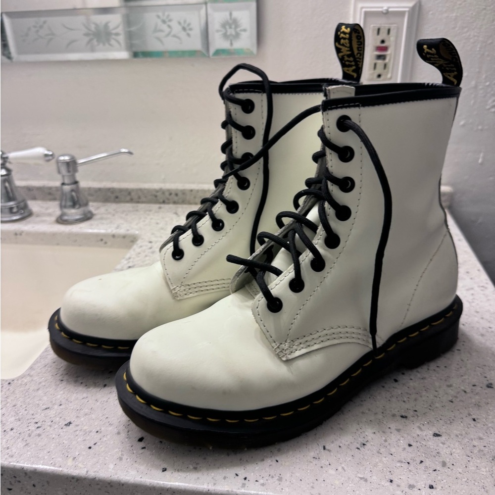 White womens Doc Martens